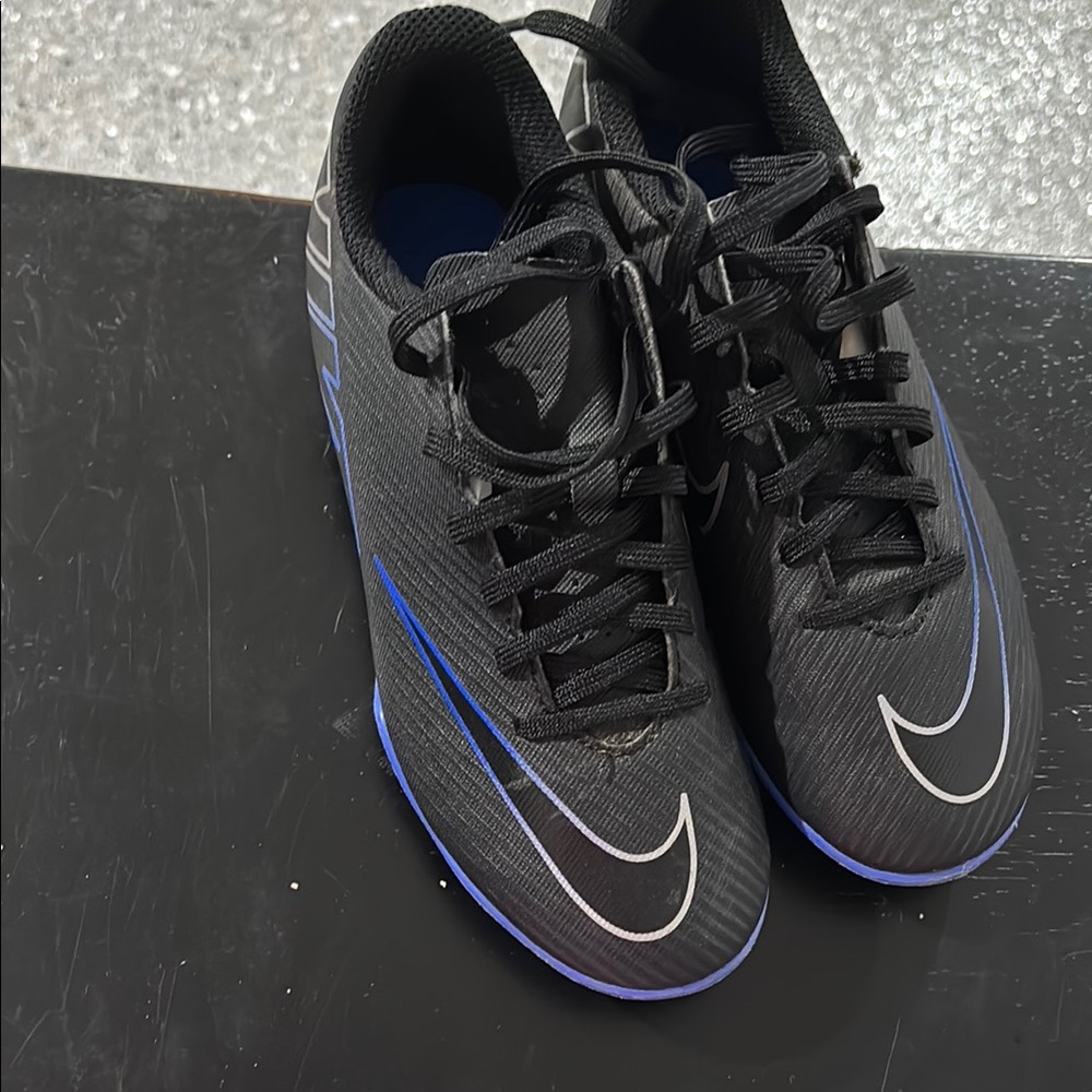 Nike Kids Black and Blue cleats